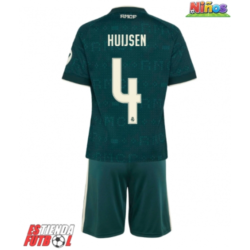 Real Madrid Dean Huijsen #4 Segunda Equipación Niños 2026-27 Manga Corta (+ Pantalones cortos)